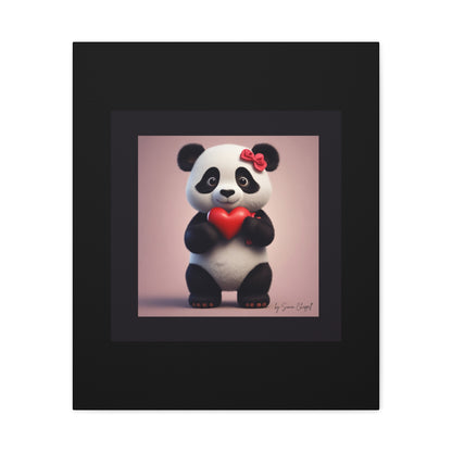 Canvas Print - PandaLove1 Valentines Day Art by Simon Chappell