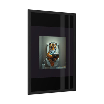 TIGERS THRONE by Simon Chappell Framed Poster