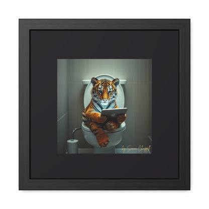 TIGERS THRONE by Simon Chappell Framed Poster