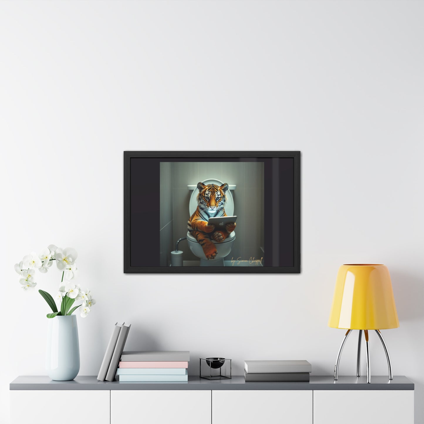 TIGERS THRONE by Simon Chappell Framed Poster