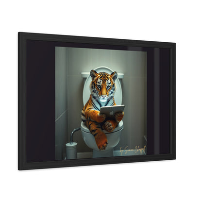 TIGERS THRONE by Simon Chappell Framed Poster