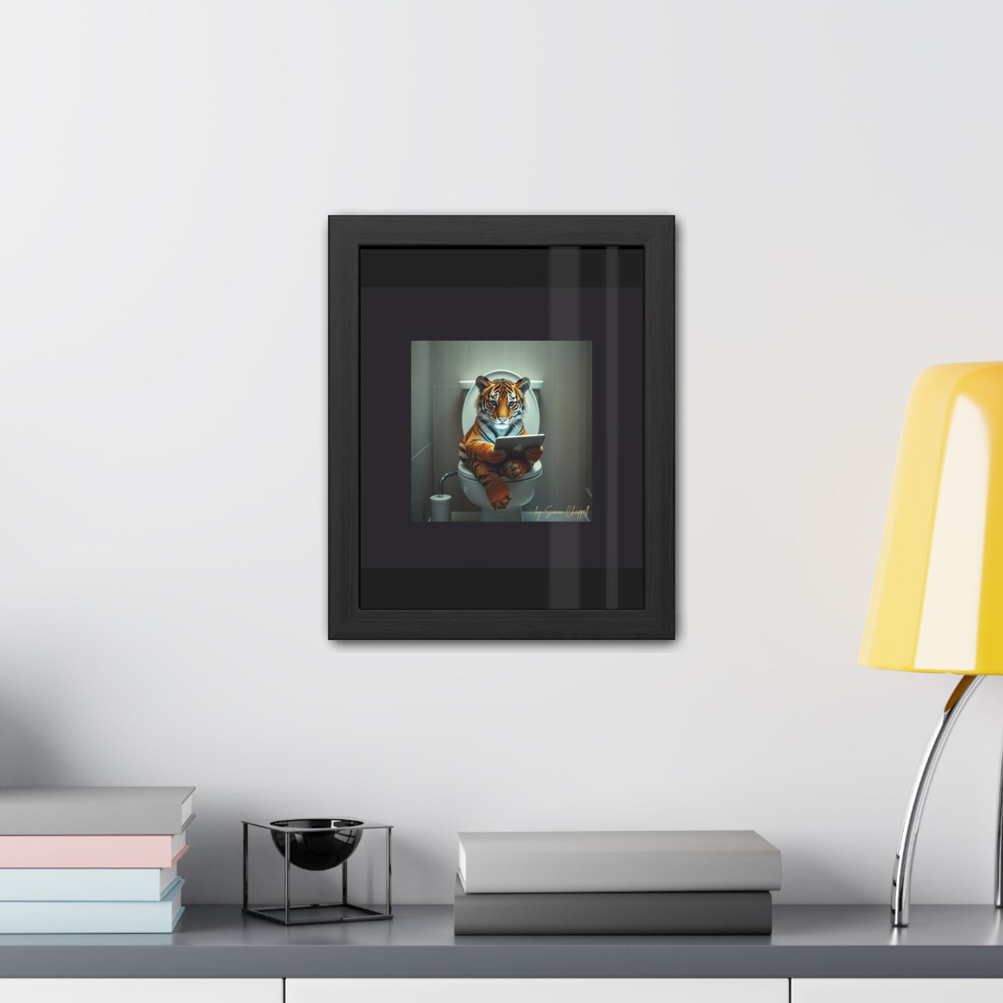 TIGERS THRONE by Simon Chappell Framed Poster