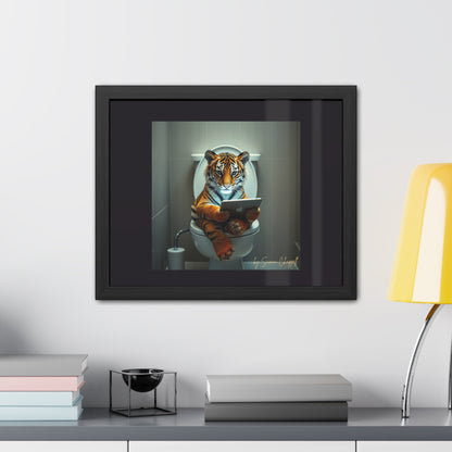 TIGERS THRONE by Simon Chappell Framed Poster