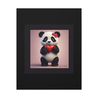 Canvas Print - PandaLove1 Valentines Day Art by Simon Chappell