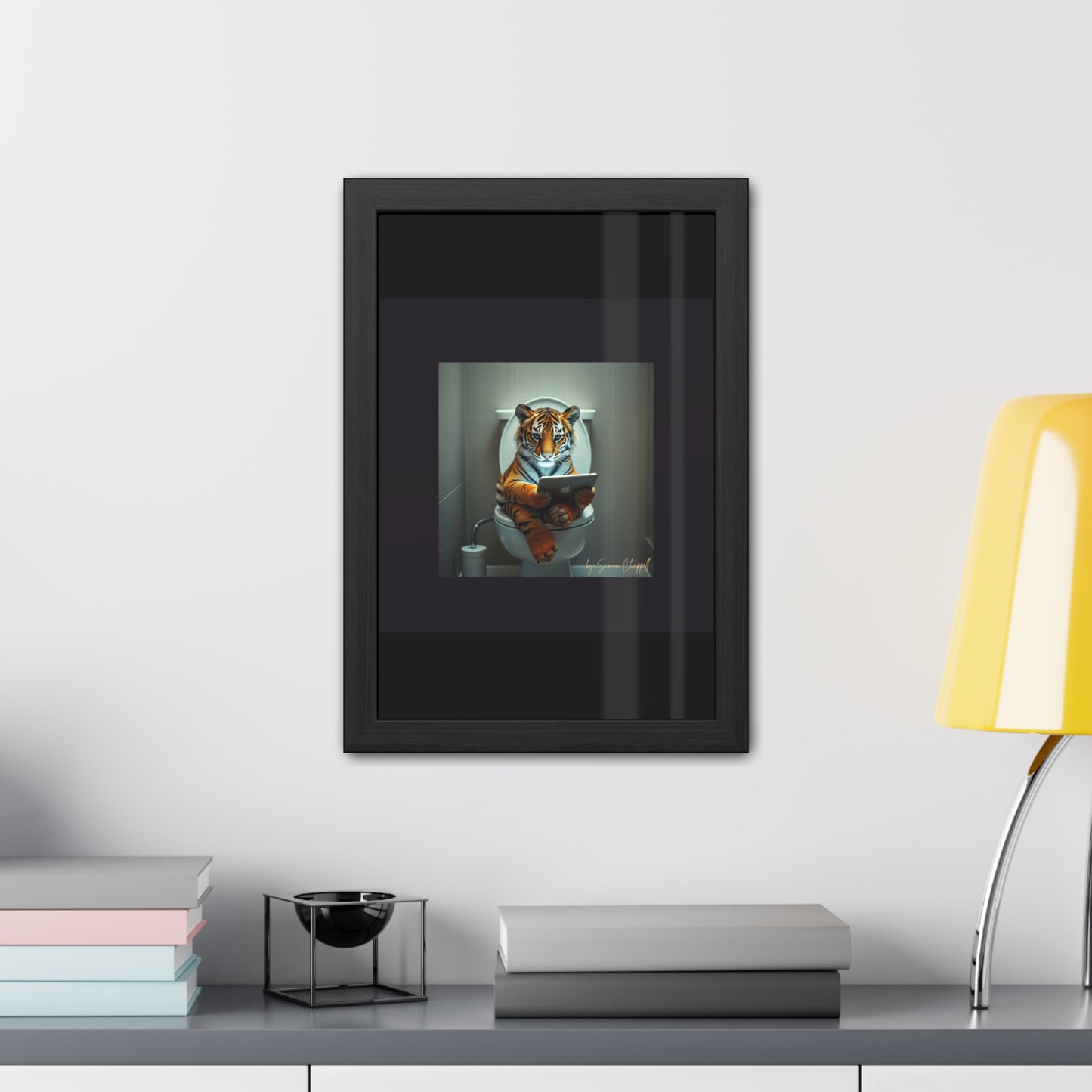 TIGERS THRONE by Simon Chappell Framed Poster