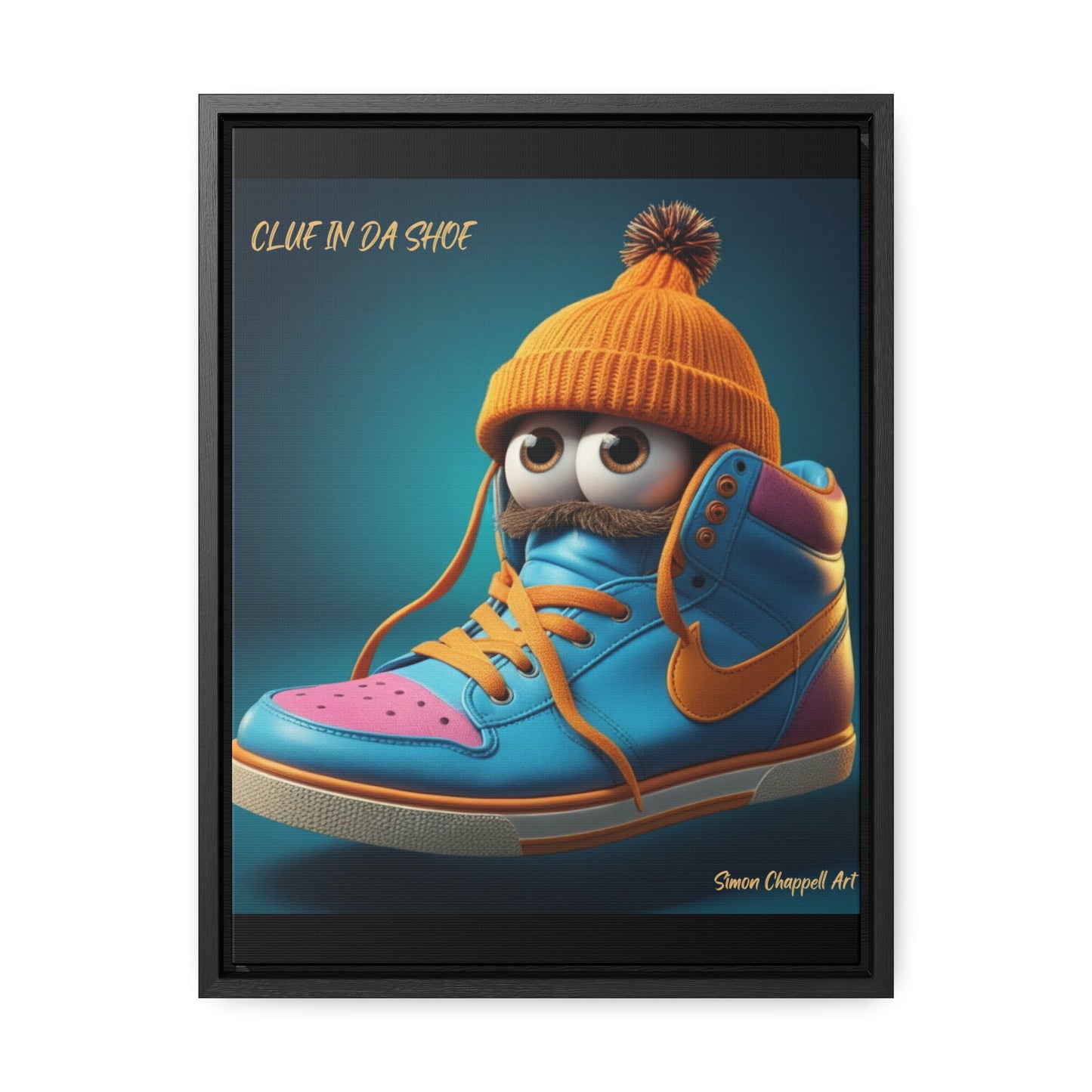 Canvas Wraps "CLUE IN DA SHOE" by Simon Chappell