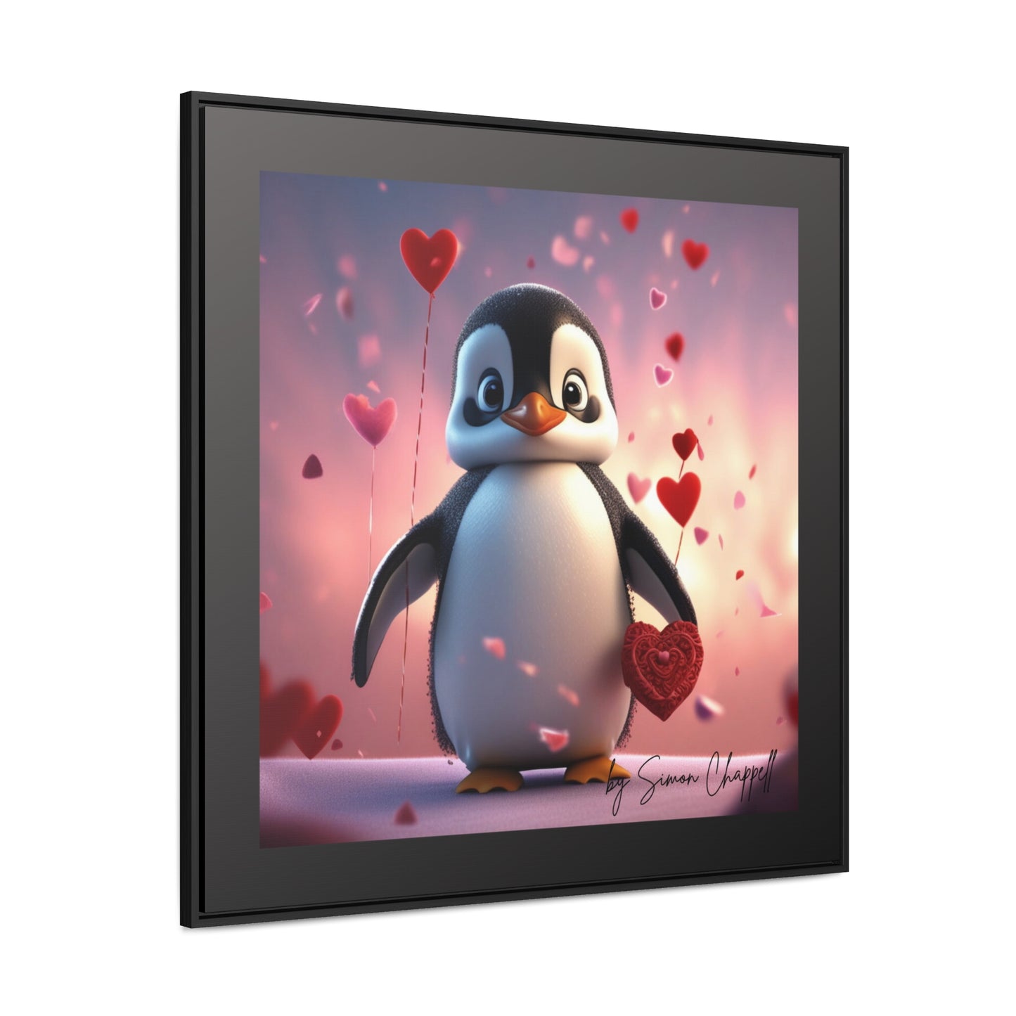 PENGUINLOVE by Simon Chappell, Canvas Wraps Penguin Love Valentine's Gift