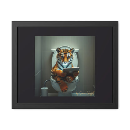 TIGERS THRONE by Simon Chappell Framed Poster