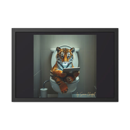 TIGERS THRONE by Simon Chappell Framed Poster