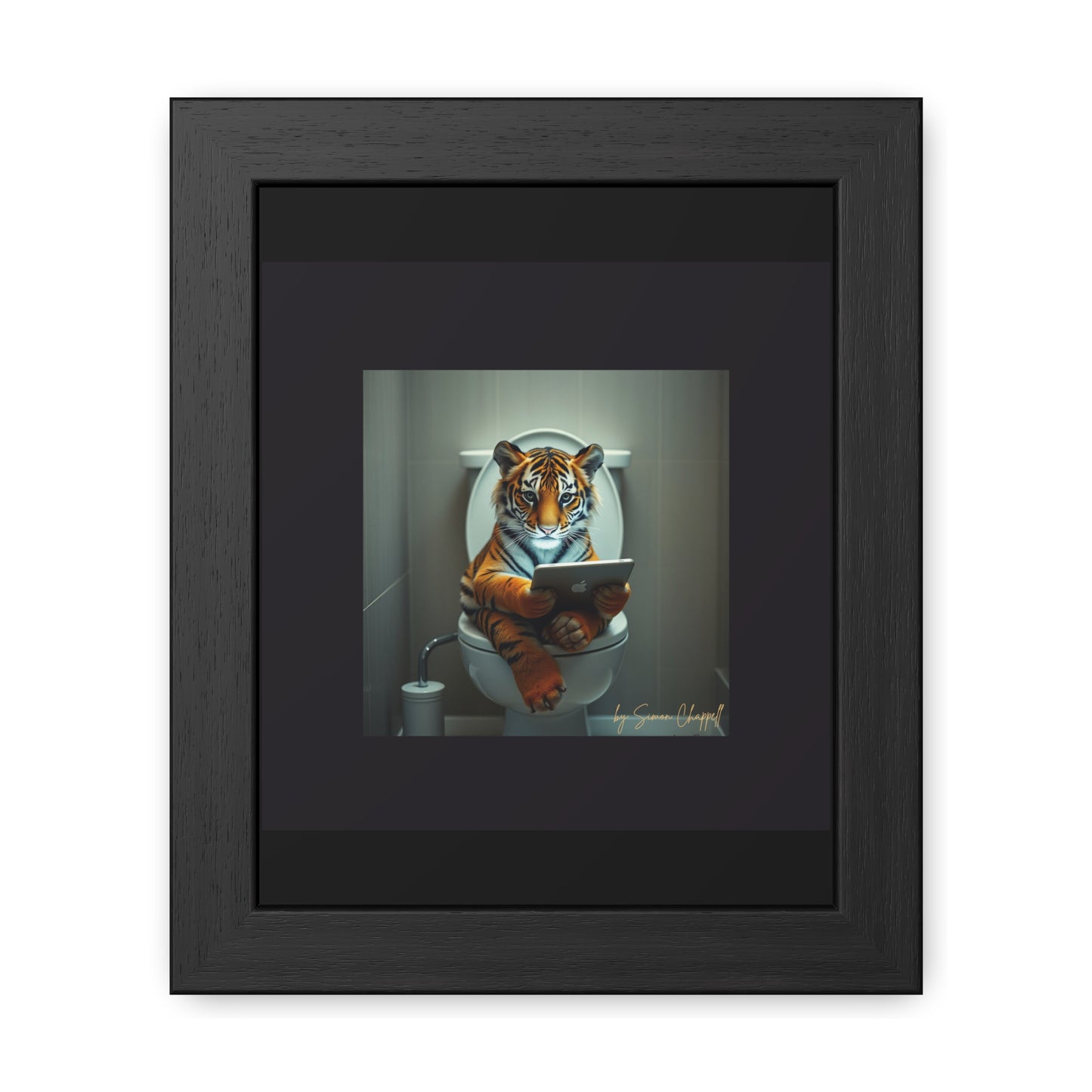 TIGERS THRONE by Simon Chappell Framed Poster