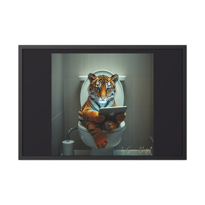 TIGERS THRONE by Simon Chappell Framed Poster