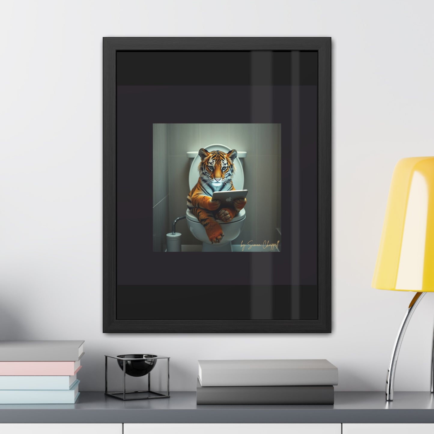 TIGERS THRONE by Simon Chappell Framed Poster