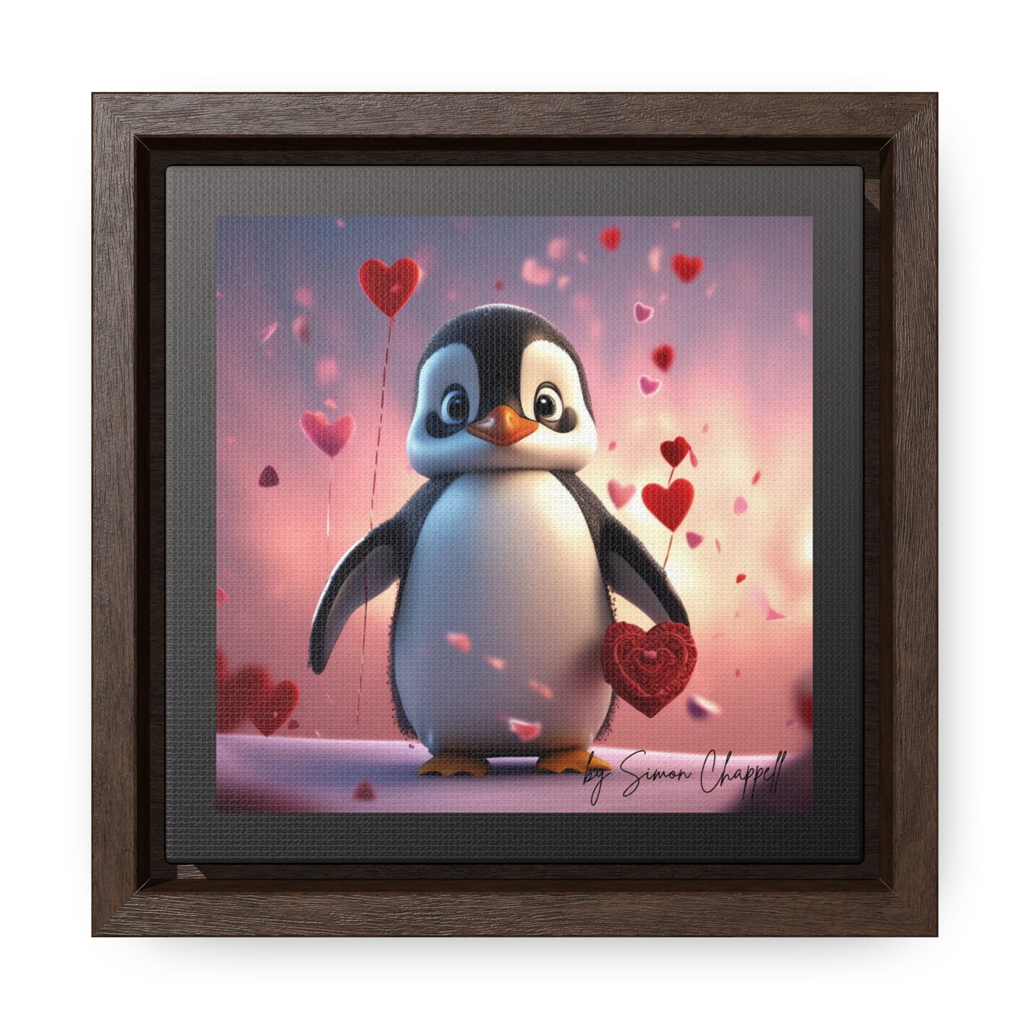 PENGUINLOVE by Simon Chappell, Canvas Wraps Penguin Love Valentine's Gift