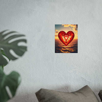 Poster Fine Art LOVEHEART by Simon Chappell - Home Decor and Gift Idea